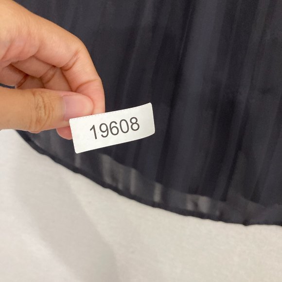 Express The Portofino Shirt Slim Dark Gray Striped Sheer Button Down Medium - Picture 11 of 11